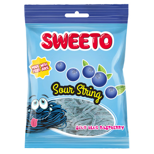 Sweeto Sour String Blue Raspberry 80g One Stop British Shop