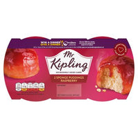 Mr Kipling Raspberry Sponge Pudding 2pack 95g