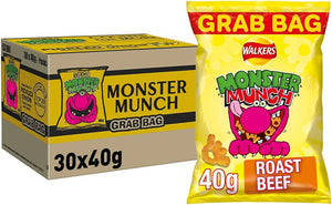 CLEARANCE - Monster Munch Roast Beef 35x40g box