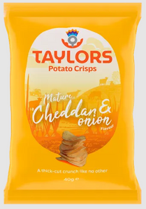 Taylors Mature Cheddar & Onion Crisps 40g